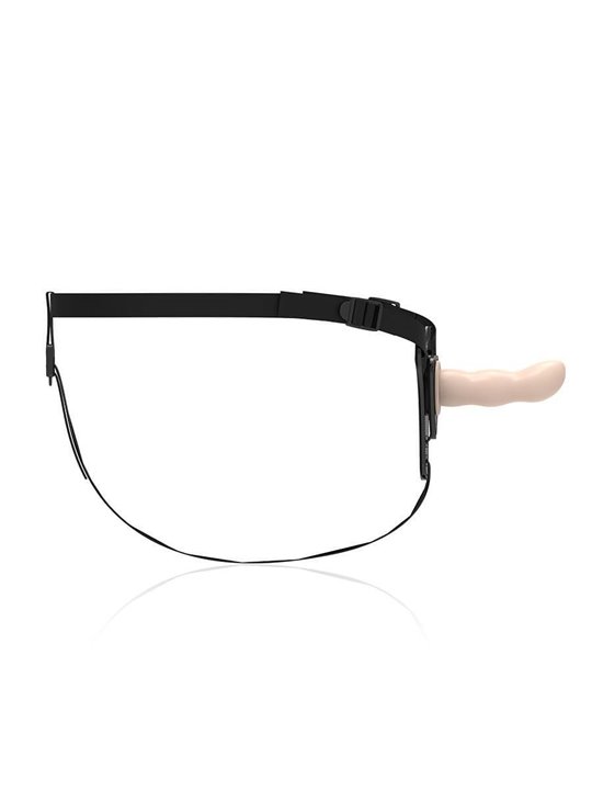 Fetish Submissive Harness - Flesh Silicone G-Spot 12.5 CM