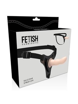 Fetish Submissive Harness - Flesh Silicone G-Spot 12.5 CM