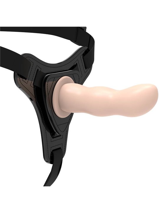 Fetish Submissive Harness - Flesh Silicone G-Spot 12.5 CM