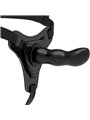 Fetish Submissive Harness - Black Silicone G-Spot 16 CM