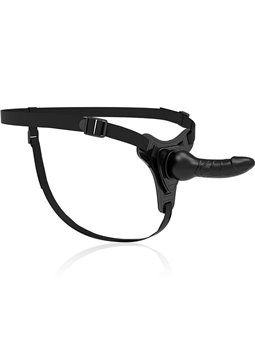 Fetish Submissive Harness - Black Silicone Realistic 16 CM
