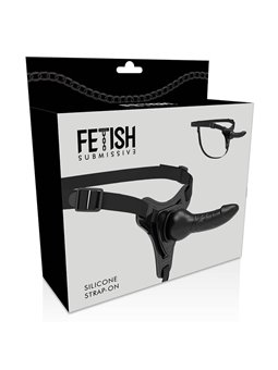 Fetish Submissive Harness - Black Silicone Realistic 16 CM