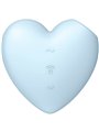 Satisfyer Cutie Heart Air Pulse Stimulator & Vibrator - Blue