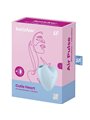 Satisfyer Cutie Heart Air Pulse Stimulator & Vibrator - Blue