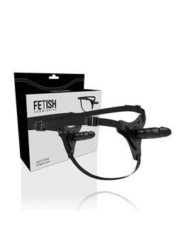 Fetish Submissive Harness - Realistic Black Silicone 15 CM