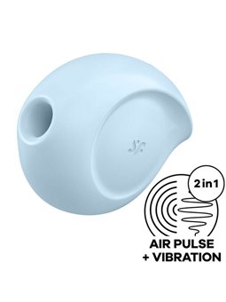 Satisfyer Sugar Rush Air Pulse Stimulator & Vibrator - Blue