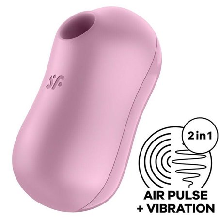 Satisfyer Cotton Candy Air Pulse Stimulator & Vibrator - Lilac