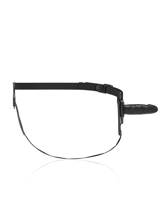 Fetish Submissive Harness - Realistic Black Silicone 15 CM
