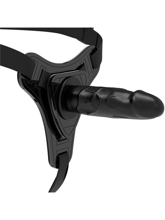 Fetish Submissive Harness - Realistic Black Silicone 15 CM