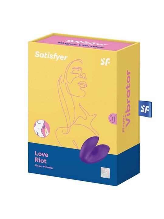 Satisfyer Love Riot Finger Vibrator - Purple