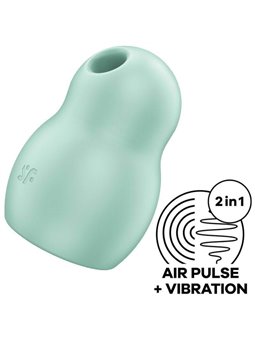 Satisfyer - Pro To Go 1 Double Air Pulse Stimulator & Vibrator GReen