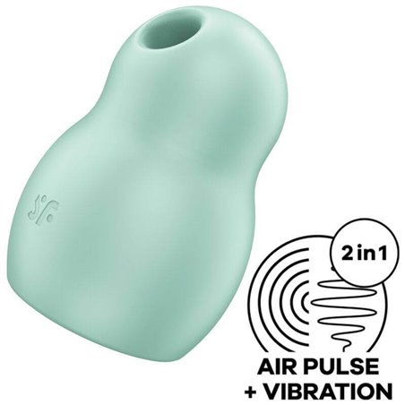 Satisfyer Pro To Go 1 Double Air Pulse Stimulator & Vibrator - GReen