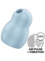 Satisfyer - Pro To Go 1 Double Air Pulse Stimulator & Vibrator Blue