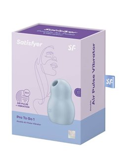 Satisfyer - Pro To Go 1 Double Air Pulse Stimulator & Vibrator Blue
