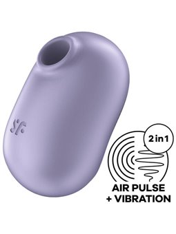 Satisfyer Pro To Go 2 Double Air Pulse Stimulator & Vibrator - Violet