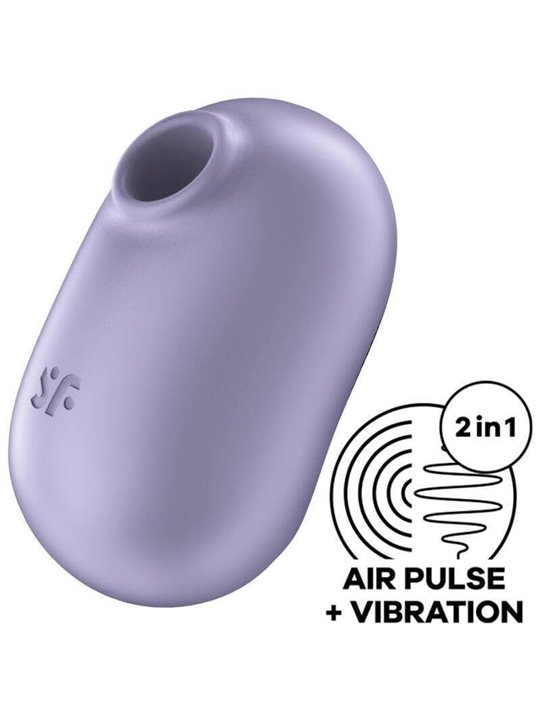 Satisfyer Pro To Go 2 Double Air Pulse Stimulator & Vibrator - Violet