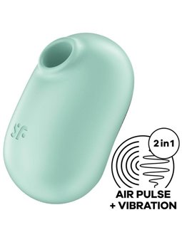 Satisfyer Pro To Go 2 Double Air Pulse Stimulator & Vibrator - GReen