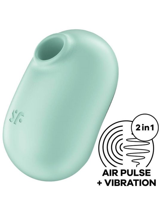 Satisfyer Pro To Go 2 Double Air Pulse Stimulator & Vibrator - GReen