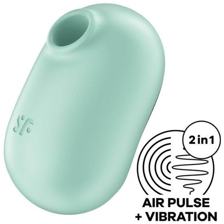 Satisfyer Pro To Go 2 Double Air Pulse Stimulator & Vibrator - GReen