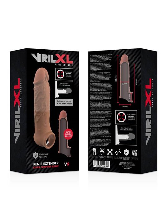 Virilxl - Liquid Silicone V9 Brown Penis Extension
