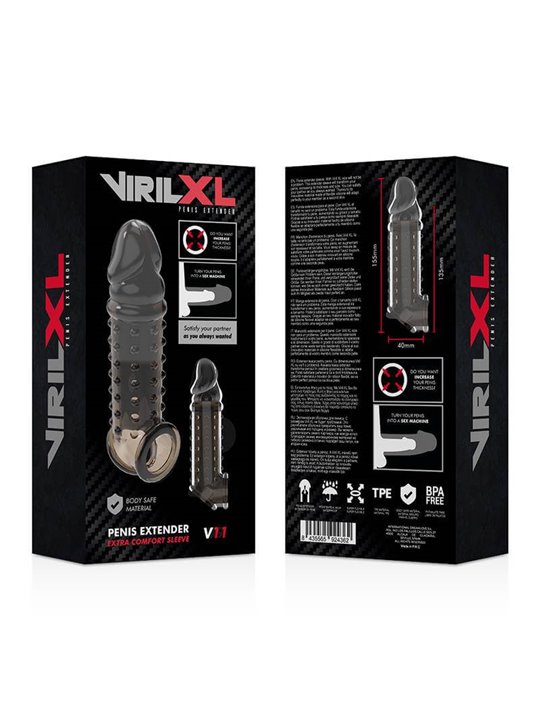 Virilxl - Penis Extension And Sheath V11 Black