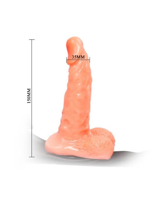 Baile - Harness with Realistic Penis and Ultra Passionate Adjustable Panties 15.5 CM
