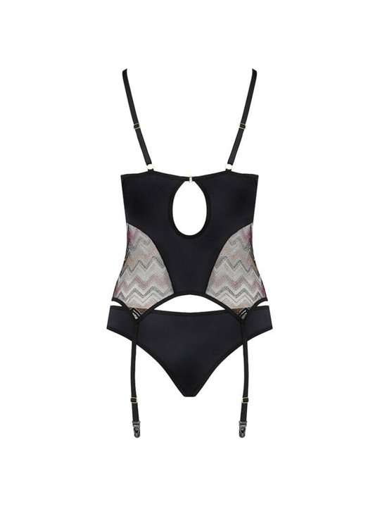 Casmir Lagerta - Set 2 Pz Corsetto con Reggicalze + Slip - Taglia L/XL