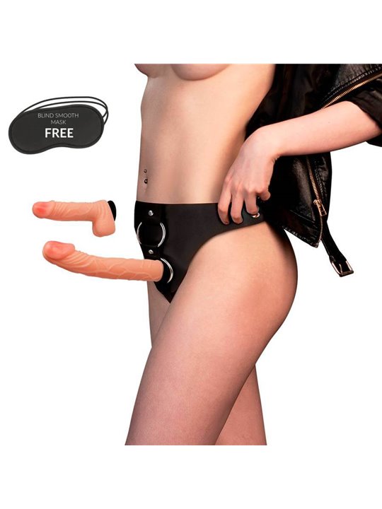 Harness Attraction Murdock - Strap-On Doppio Pene 19,8 + 15 Cm