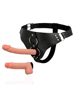 Harness Attraction Murdock - Strap-On Doppio Pene 19,8 + 15 Cm