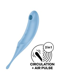 Satisfyer - Twirling Pro Air Pulse Stimulator & Vibrator Blue