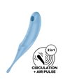 Satisfyer - Twirling Pro Air Pulse Stimulator & Vibrator Blue