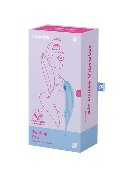 Satisfyer - Twirling Pro Air Pulse Stimulator & Vibrator Blue