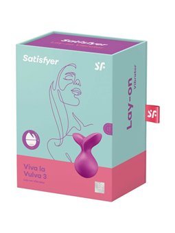 Satisfyer Viva la Vulva 3 Lay-On Vibrator - Violet