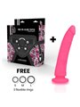 Delta Club -  Toys Harness + Dong Pink Silicone 17 X 3 CM
