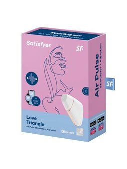 Satisfyer - Love Triangle Air Pulse Stimulator & Vibrator White
