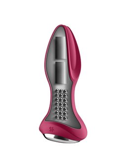 Satisfyer Rotator Plug 2+ Vibrating Plug App - Red