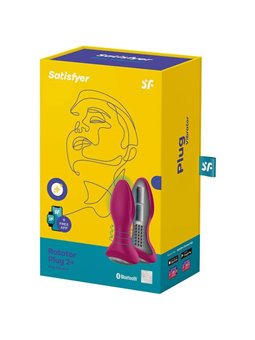 Satisfyer Rotator Plug 2+ Vibrating Plug App - Red