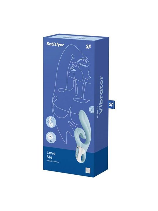 Satisfyer Love Me Rabbit Vibration - Blue