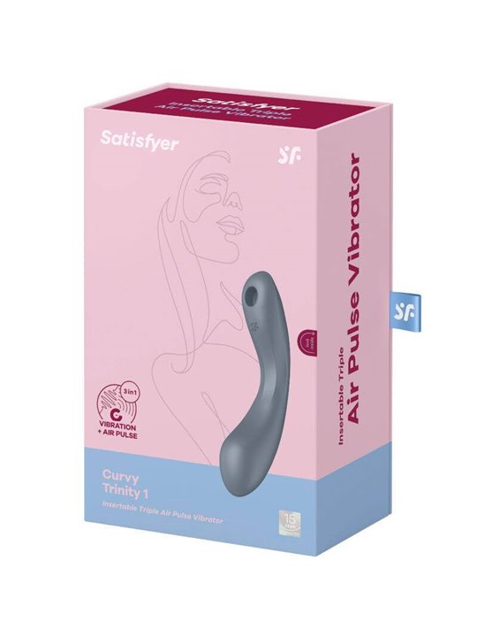 Satisfyer - Curve Trinity 1 Air Pulse Vibration GRey