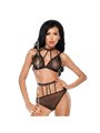 Me-Seduce Dotty 2 Pieces Set Black L/XL