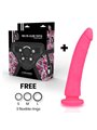 Delta Club -  Toys Harness + Dong Pink Silicone 20 X 4 CM