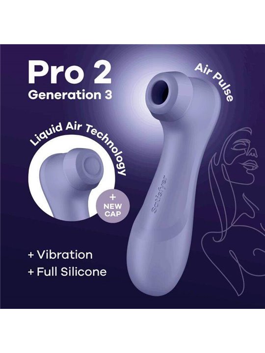 Satisfyer - Pro 2 Generation 3 Liquid Air Technology Lilac