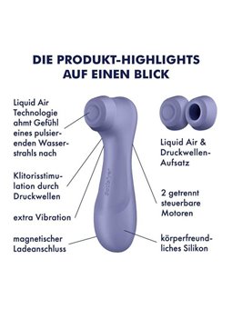 Satisfyer - Pro 2 Generation 3 Liquid Air Technology Lilac