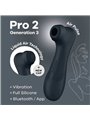 Satisfyer - Succhia Clitoride Vibrante Pro 2 Generation 3 + Liquid Air Vibration & App Black