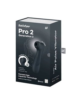 Satisfyer - Succhia Clitoride Vibrante Pro 2 Generation 3 + Liquid Air Vibration & App Black