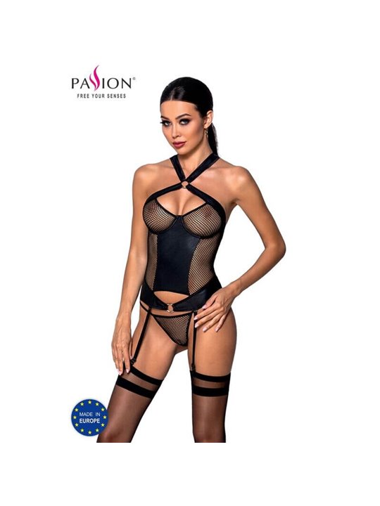 Passion Amanda Corset Eco Leather S/M
