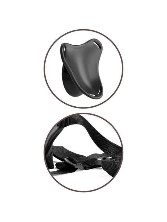 King Cock - Elite Adjustable Harness with Dildo 15.2 CM for Beginners