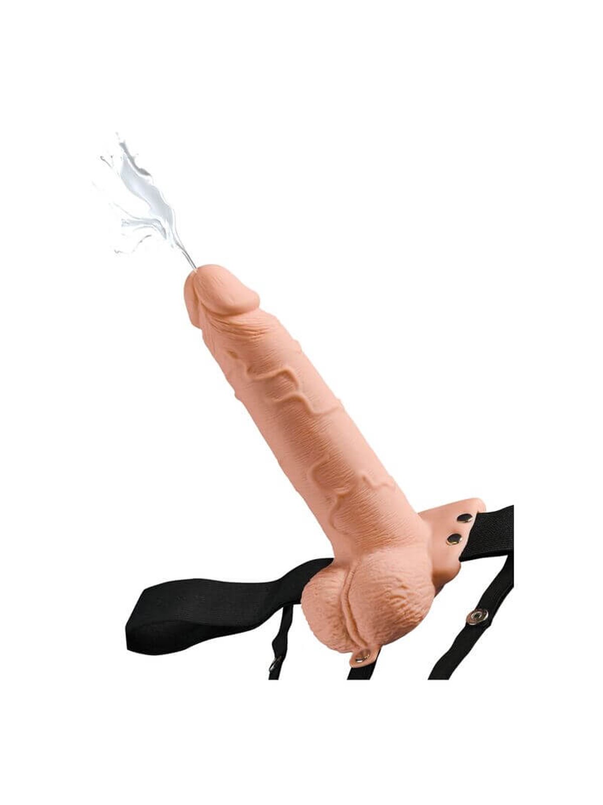 Fetish Fantasy Series - Adjustable Harness Realistic Penis With Balls Squirting 19 CM