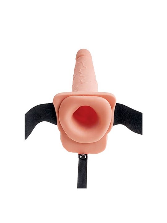 Fetish Fantasy Series - Adjustable Harness Realistic Penis With Balls Squirting 19 CM