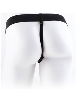 Fetish Fantasy Series - Vibratore Strap-On Cavo 7 Vibrating Hollow Strap On With Balls Flesh